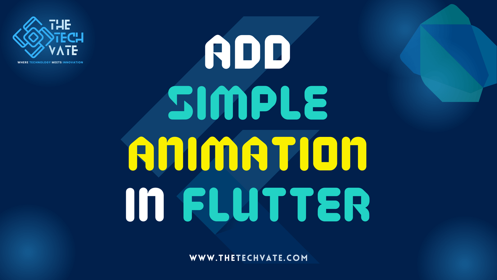 Add simple animation in Flutter