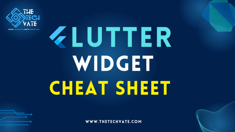 flutter cheat sheet