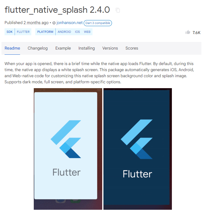 flutter splash screen