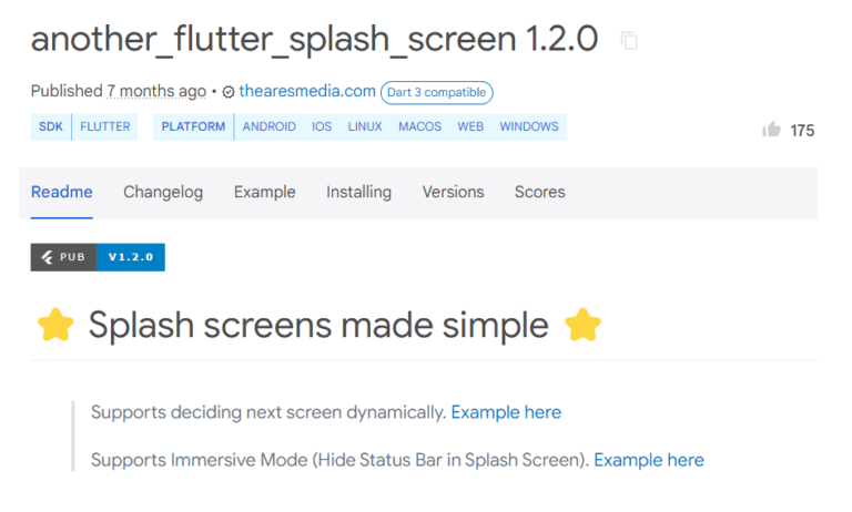 flutter splash screen