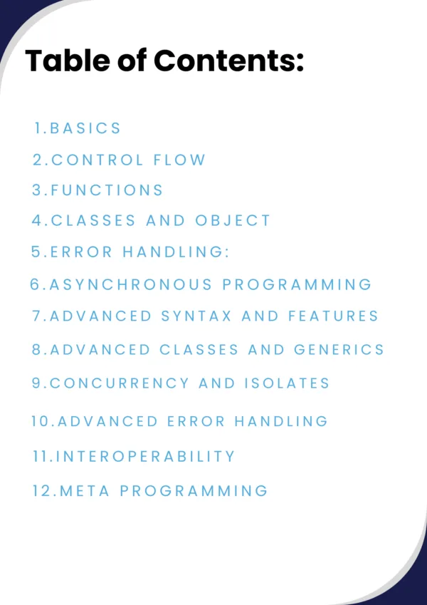 Dart Basic and Advanced CheatSheet PDF