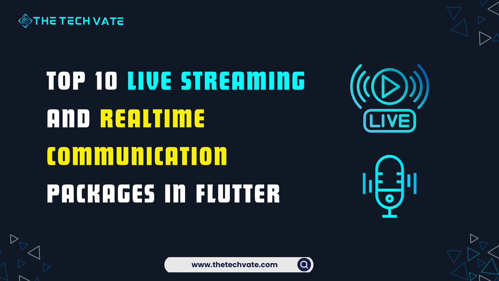 Top 10 Live streaming and realtime communication packages in Flutter